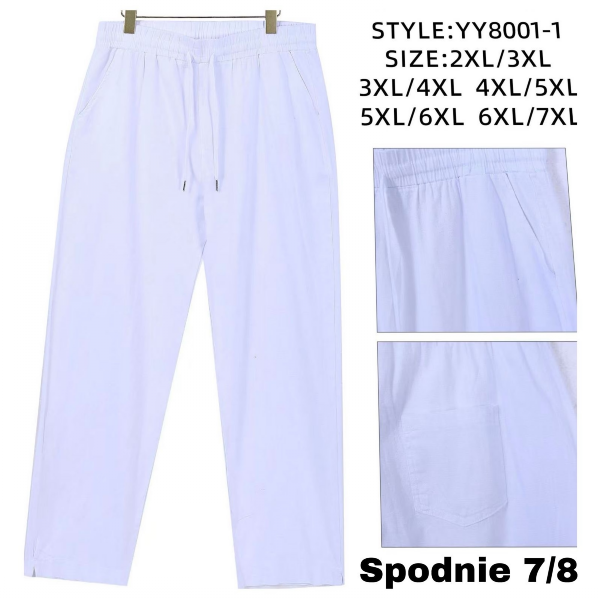 Spodnie damskie 7/8 Roz 3XL-7XL, Mix Kolor Paczka 10 szt 1